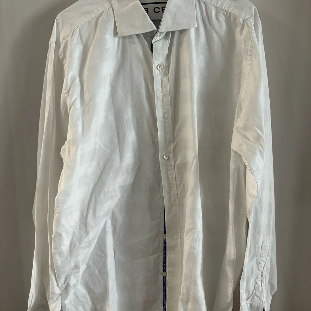 Bugatchi Men’s Long Sleeve Shirt Classic Fit - Large